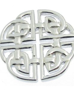 Celtic knotwork brooch in Cornish tin