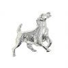 Dog brooch cast in Cornish tin