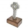 Celtic cross paperweight cast in Cornish tin