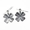4 leaf clover earrings cast in Cornish tin