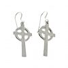 Celtic cross earrings cast in Cornish tin