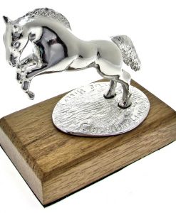 Leaping horse model cast in Cornish tin