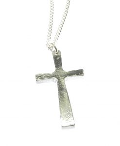 Cross pendant in Cornish tin