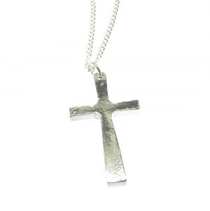 Cross pendant in Cornish tin