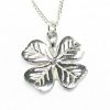 4 leaf clover pendant in Cornish tin