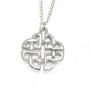 Celtic knotwork pendant cast in Cornish tin