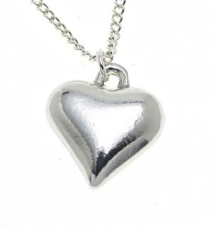 Heart pendant cast in Cornish tin