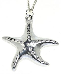 Cornish tin starfish pendant