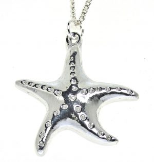 Cornish tin starfish pendant