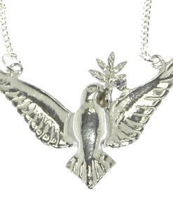 Cornish tin dove pendant