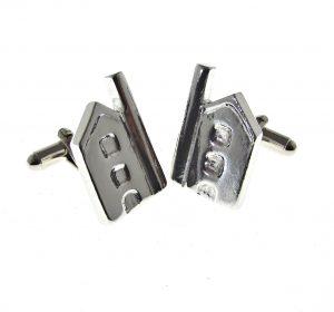 Cornish tin mine shaped cuff links