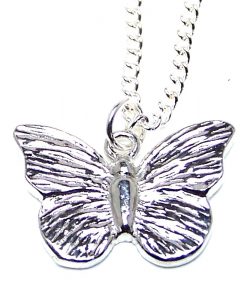 Butterfly pendant cast in Cornish Tin