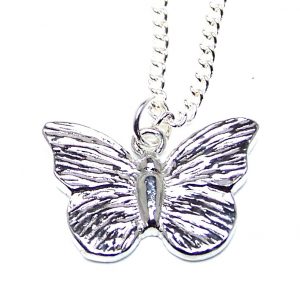 Butterfly pendant cast in Cornish Tin