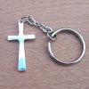 Cross keyring cast in Cornish tin