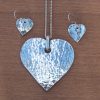 Heart pendant + earrings