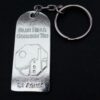 Cornish tin keyring with picture of a tin mine